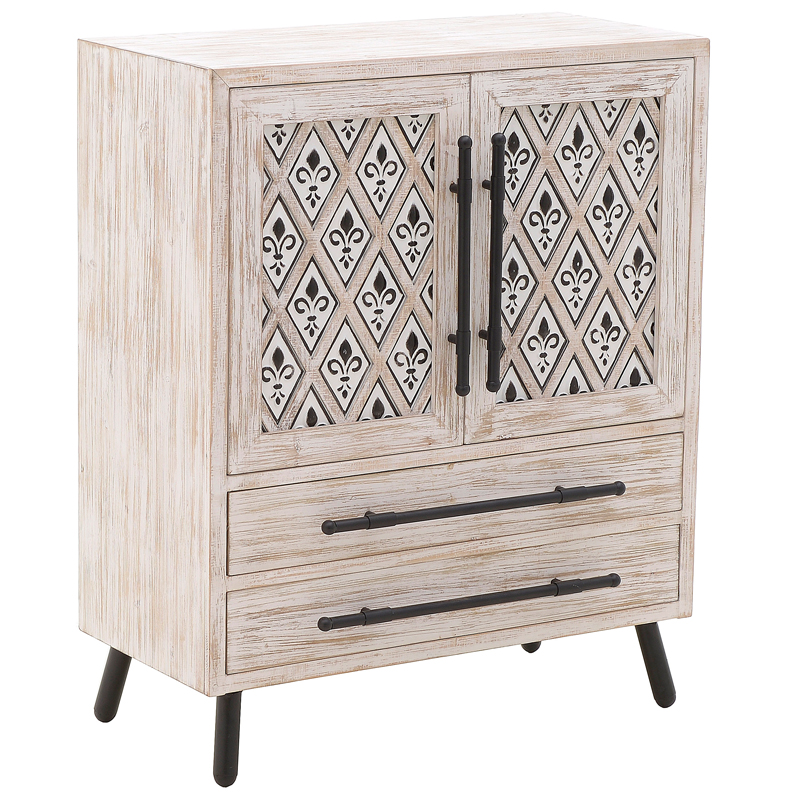 Комод Jerrick Provence Chest of Drawers Черный Бежево-серый в Ульяновске | Loft Concept 