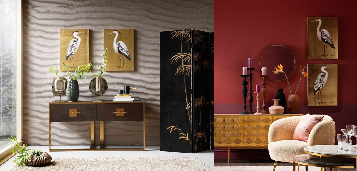 Картина Gold Heron II - фото