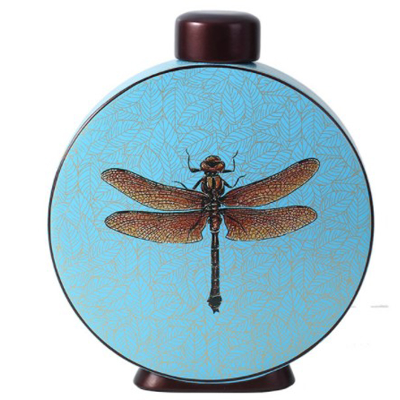 Ваза Blue Vase Dragonfly Голубой Коричневый в Ульяновске | Loft Concept 