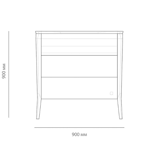 Комод из массива дуба с 3-мя ящиками Tasteful Furniture в Ульяновске