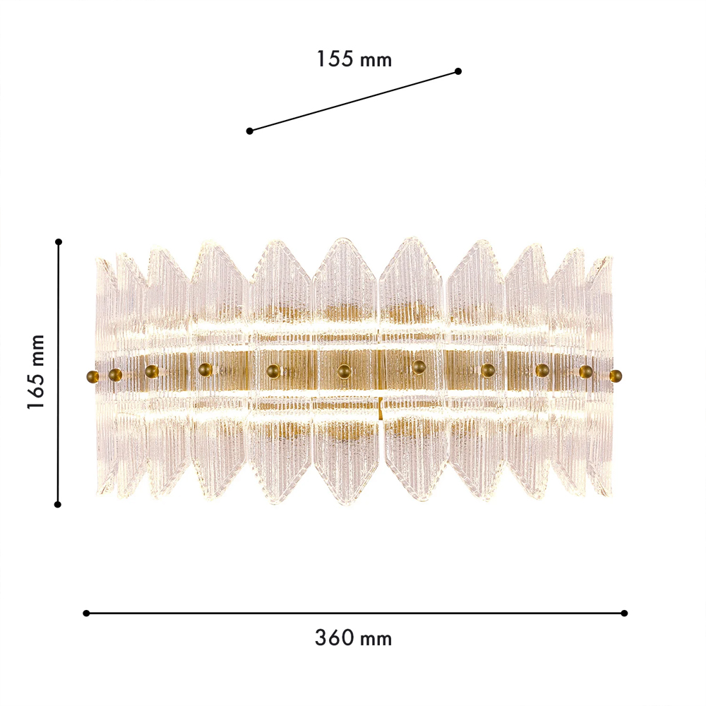 Бра с декоративными элементами в виде лепестков Round Light Flashing в Ульяновске