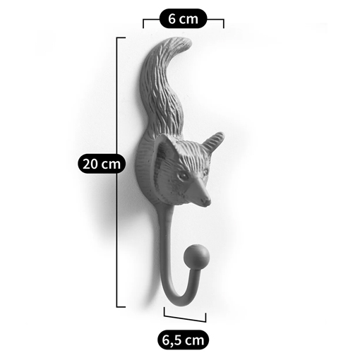 Настенный крючок лиса Fox Wall Hook Green в Ульяновске