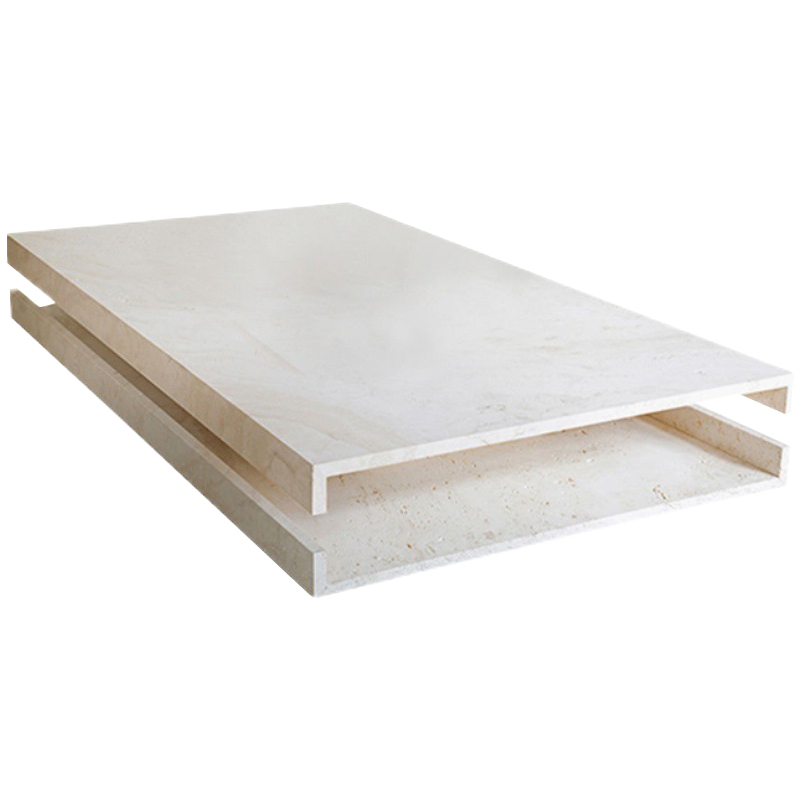 Кофейный стол Allen Travertine Coffee Table Бежевый в Ульяновске | Loft Concept 