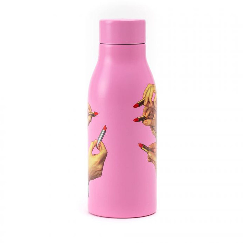 Бутылка Seletti Thermal Bottle Lipstick Pink Розовый в Ульяновске | Loft Concept 