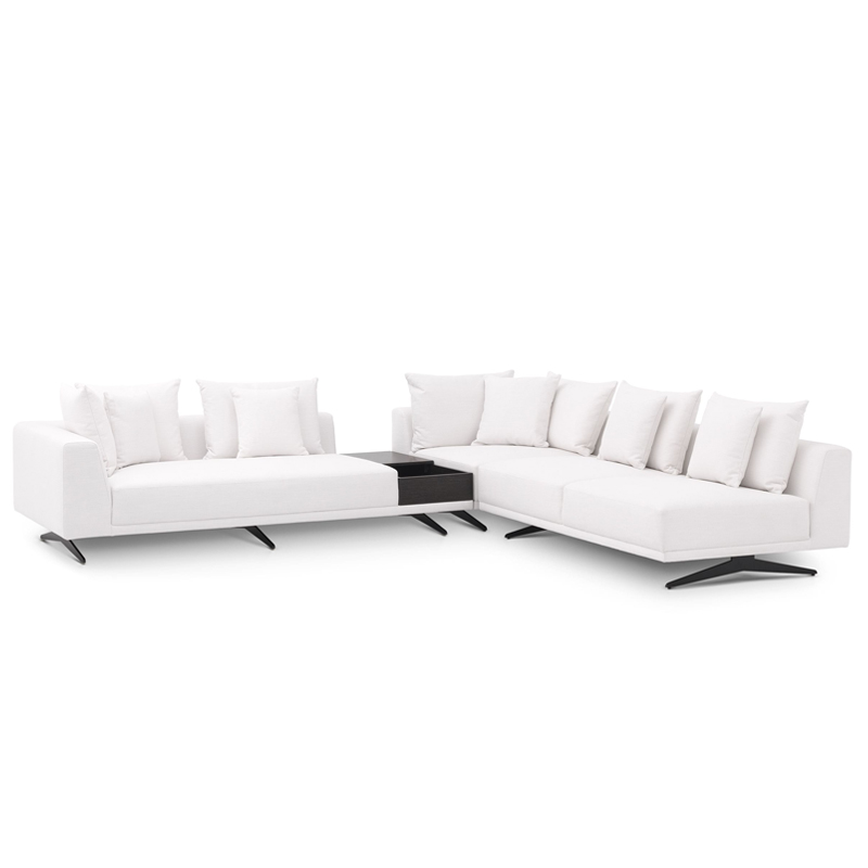 Диван Eichholtz Sofa Endless White Белый Темная бронза в Ульяновске | Loft Concept 