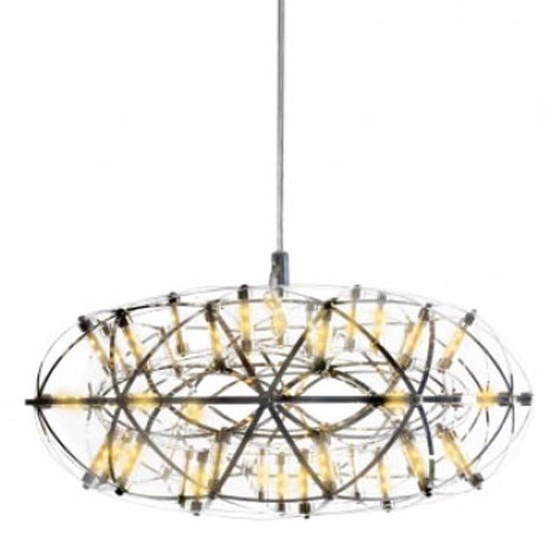 Люстра Moooi 3D Sphere Oval Yellow lamp S Хром в Ульяновске | Loft Concept 