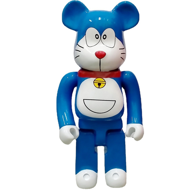 Статуэтка Bearbrick Doraemon Happy Синий Белый Красный в Ульяновске | Loft Concept 