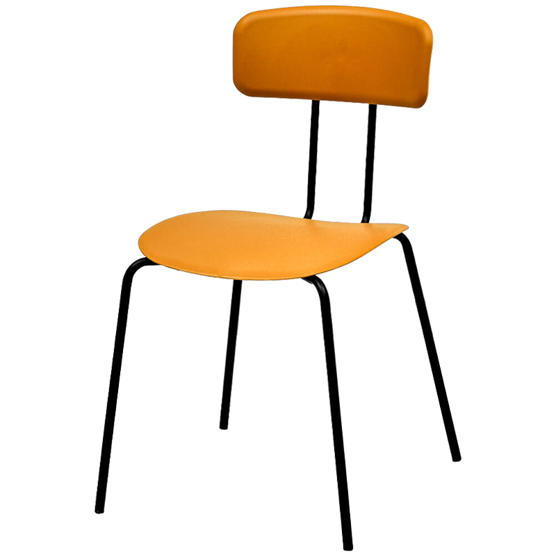 Стул Tyler Loft Stool Orange Оранжевый Черный в Ульяновске | Loft Concept 