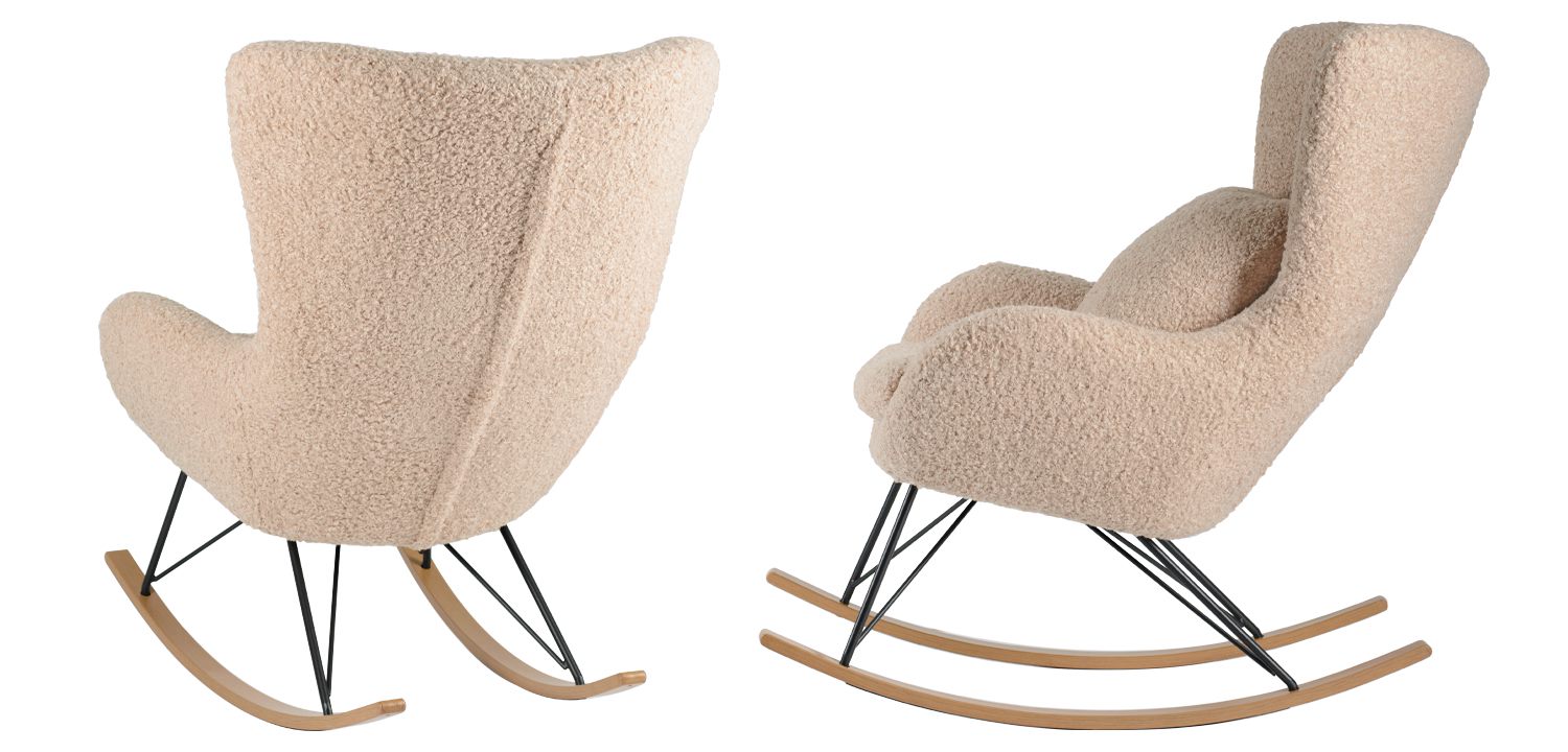 Rocking chair DORIA Кресло-Качалка бежевый - фото