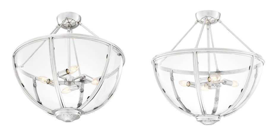 Потолочный светильник Eichholtz Ceiling Lamp Deveraux Nickel - Loft-Concept в Ульяновске