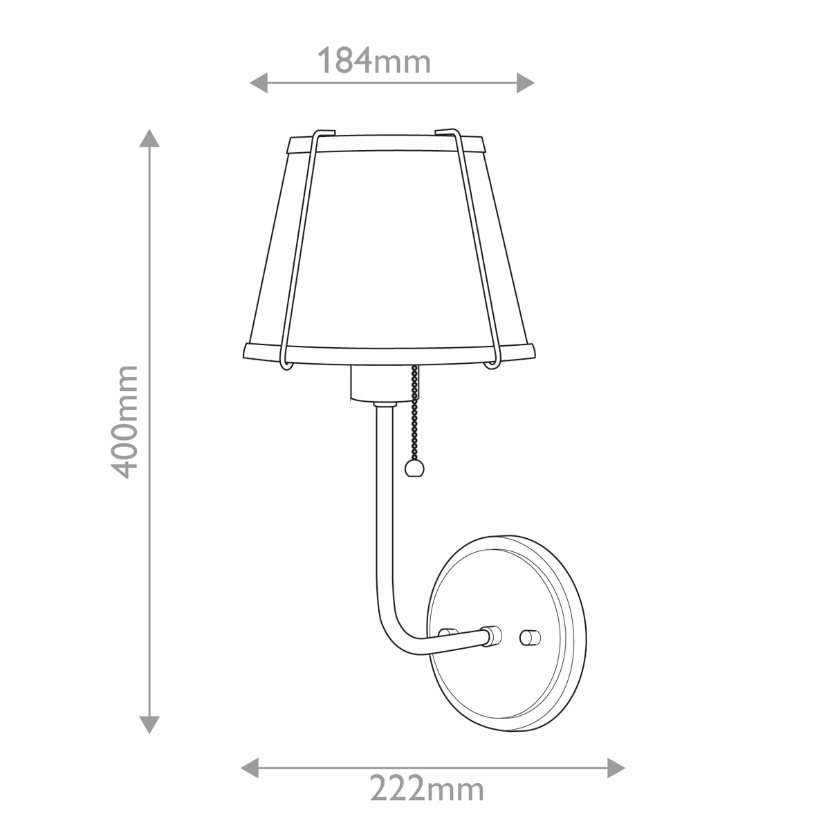 Бра с конусным плафоном и латунной фурнитурой с цепочкой для включения Hinkley в Ульяновске