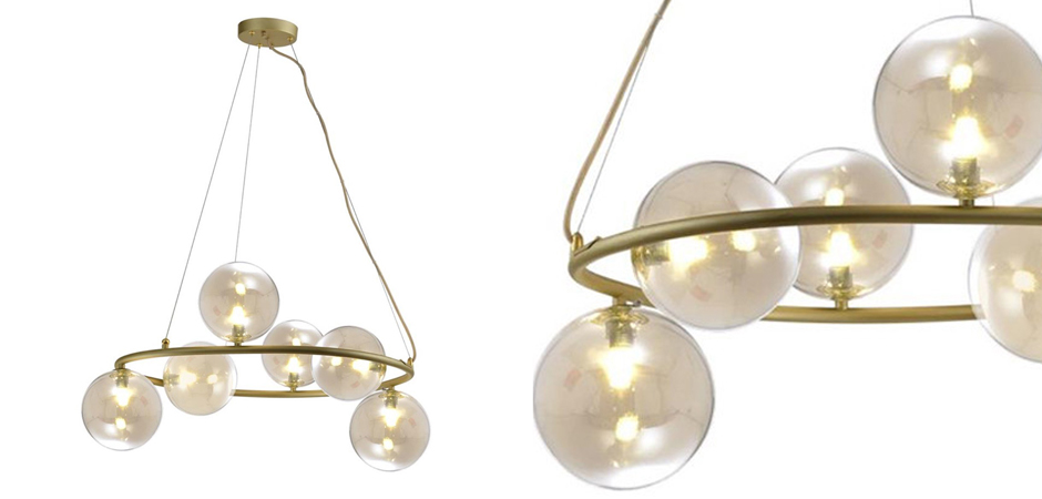 Люстра Bubble Glass Матовое золото Люстра Bubble Glass Матовое золото - Loft-Concept в Ульяновске