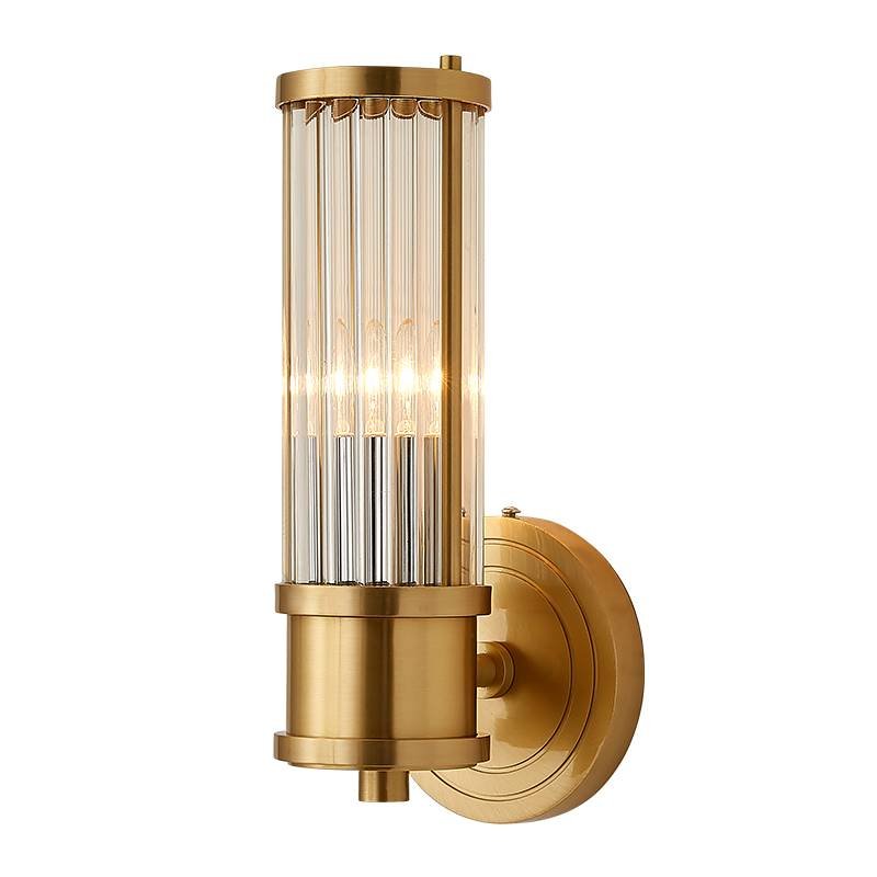 Ralph Lauren Бра Allen Single Sconce Brass Латунь Прозрачный (Transparent) в Ульяновске | Loft Concept 