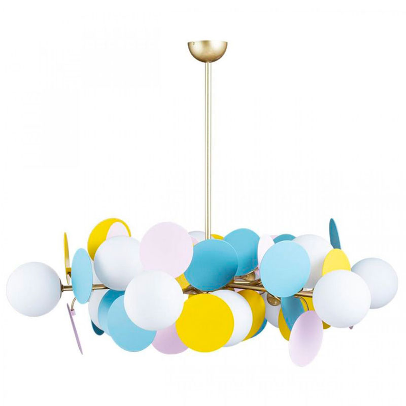 Люстра MATISSE Chandelier multicolor 12 ламп Мульти Золотой в Ульяновске | Loft Concept 