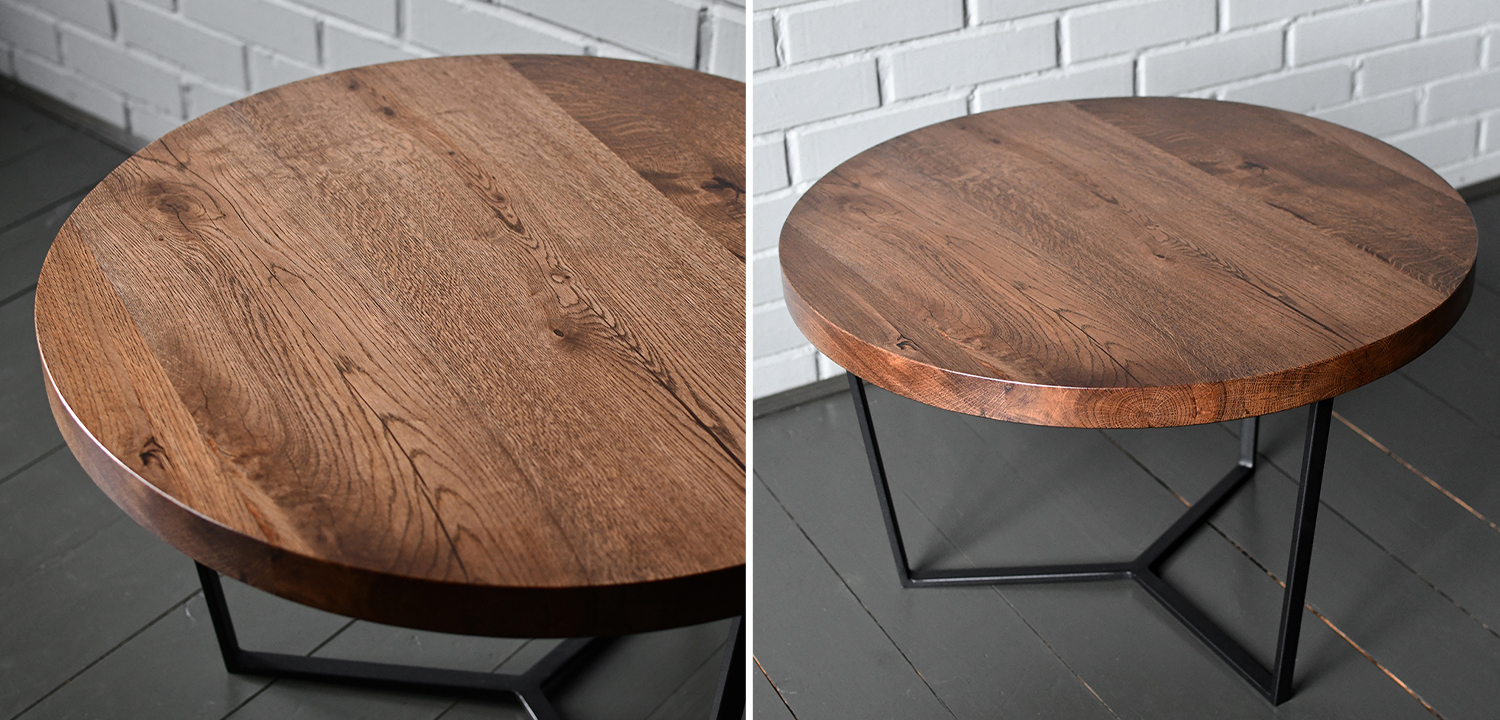 Кофейный стол Trey Industrial Metal Rust Coffee Table - фото