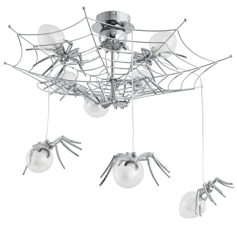 Потолочный светильник Паук Spiders lamp 8 Серебряный в Ульяновске | Loft Concept 