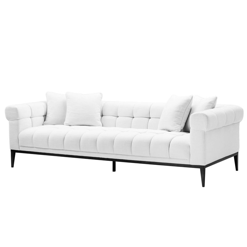 Диван Eichholtz Sofa Aurelio white Белый Черный в Ульяновске | Loft Concept 