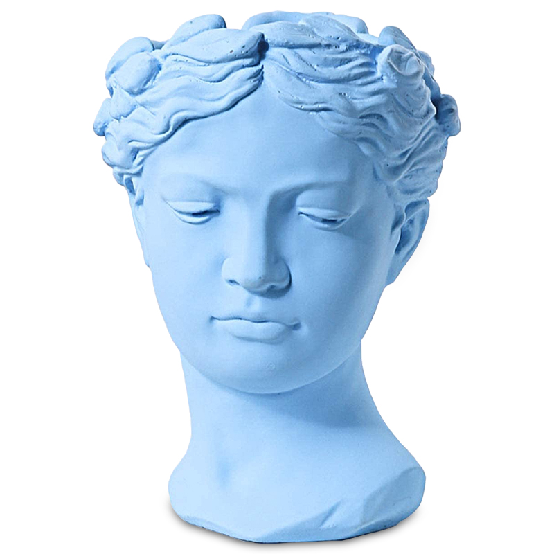 Ваза Female Bust Pastel Blue Голубой пастельный в Ульяновске | Loft Concept 