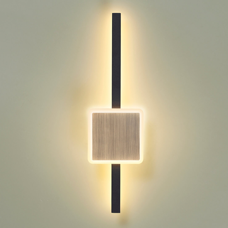 Бра Barrette Square Sconce 40 Черный Античная Бронза в Ульяновске | Loft Concept 