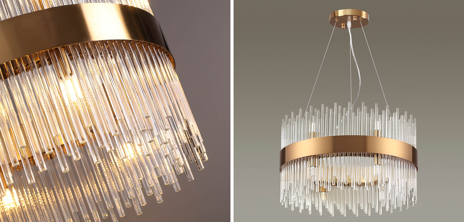 Люстра Nembus Chandelier Gold Circle - фото