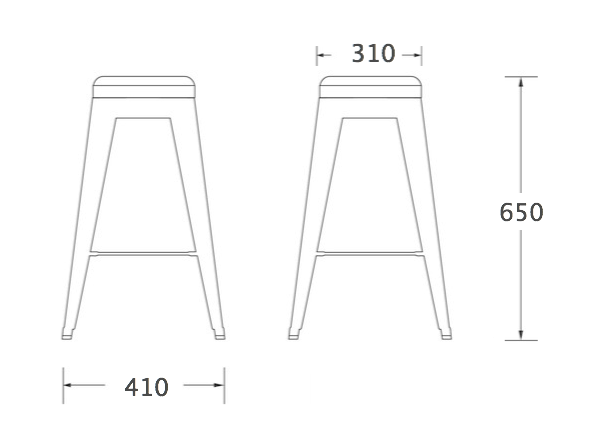 Барный стул Tolix Bar Stool 65 в Ульяновске