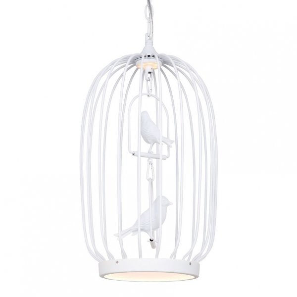 Люстра Birdcage Chandelier Two White Белый в Ульяновске | Loft Concept 