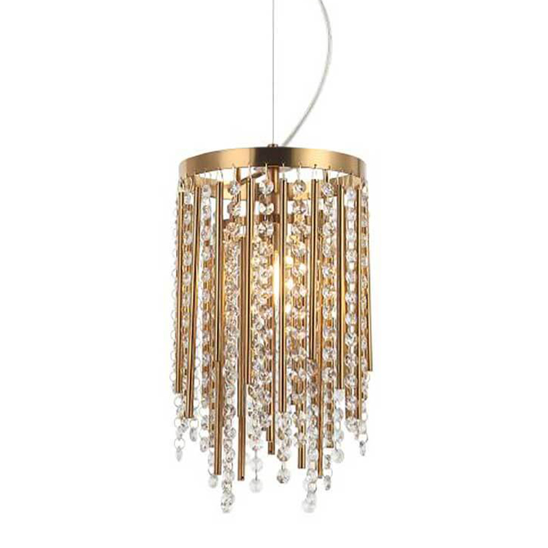 Подвесной светильник Crystal Wind Chimes Bronze Hanging Lamp Бронза Прозрачный в Ульяновске | Loft Concept 