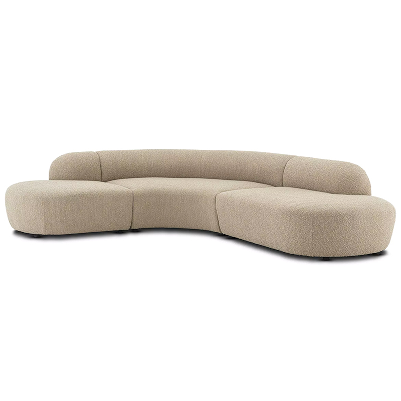 Диван Eichholtz Sofa Bjorn Boucle Sand Песочный в Ульяновске | Loft Concept 