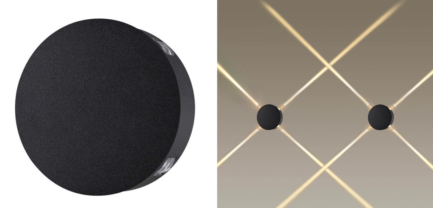 Спот Jedi Beam Sconce Circle black - фото №1