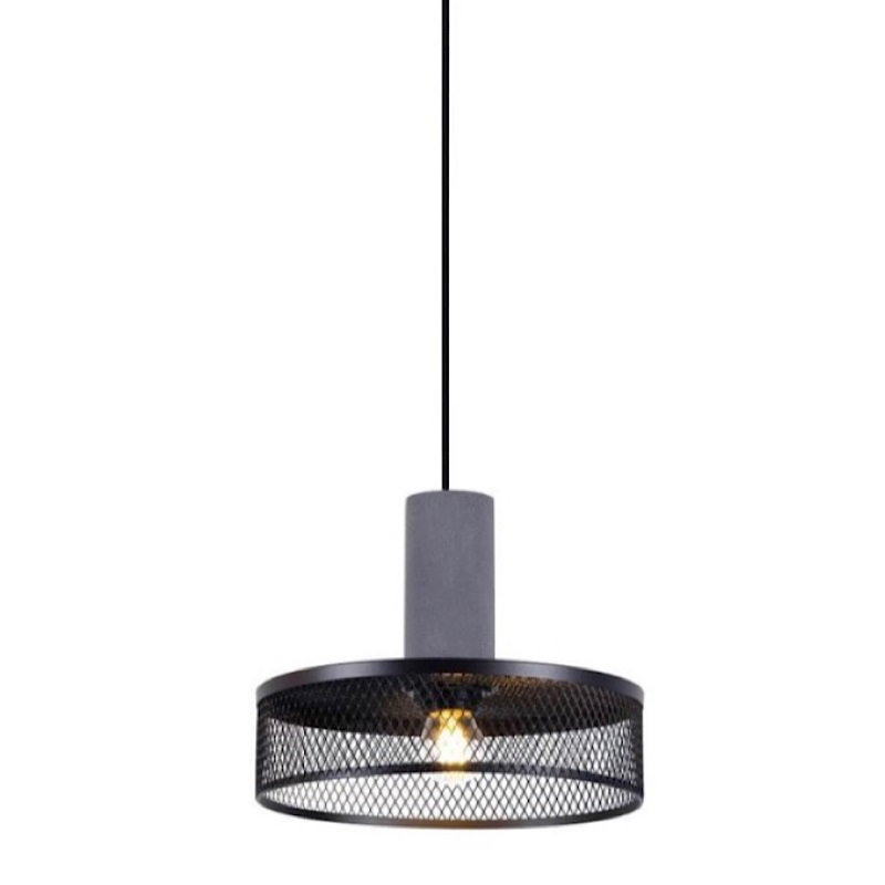 Подвесной светильник Loft Black Riveted Mesh Lighting Серый Черный матовый в Ульяновске | Loft Concept 