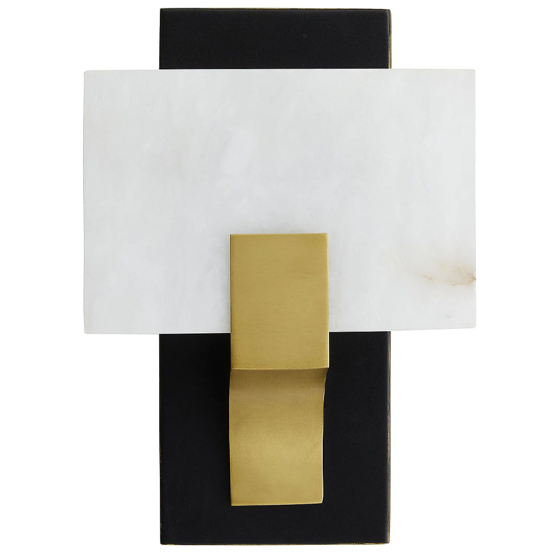 Бра Arteriors LUNA SCONCE Латунь Белый Черный в Ульяновске | Loft Concept 