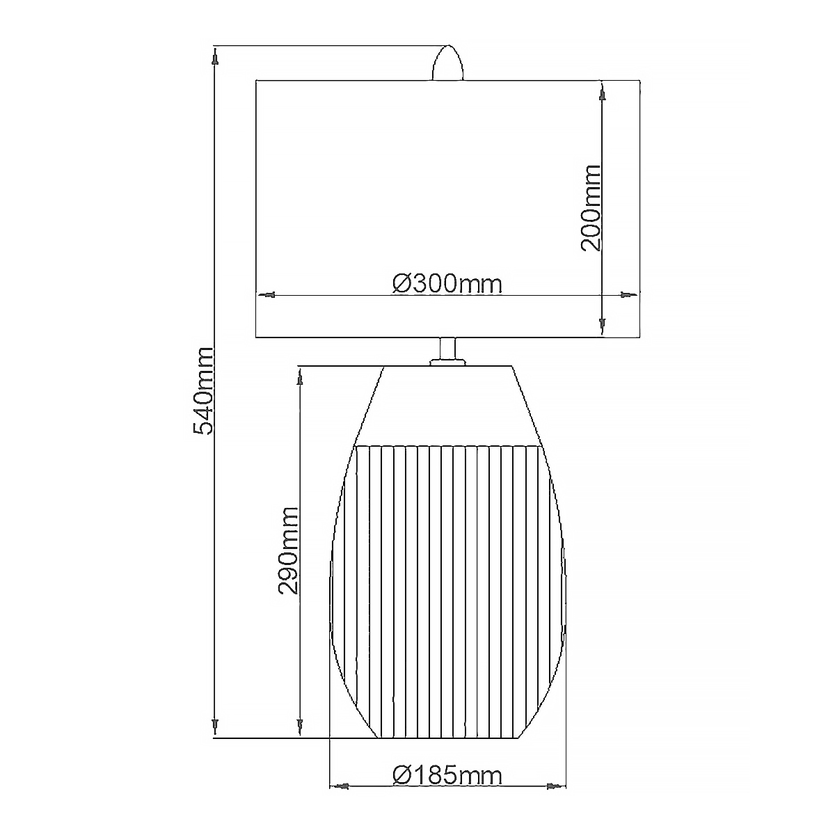 Настольная лампа с белым цилиндрическим абажуром и серебристым овальным основанием Quintiesse в Ульяновске