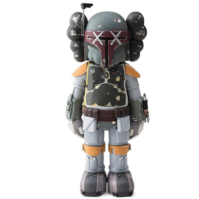 Статуэтка KAWS Star Wars Boba Fett Ver Серый Красный Оранжевый Светло-серый в Ульяновске | Loft Concept 