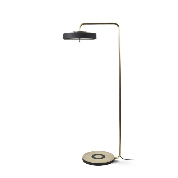 Торшер Bert Frank REVOLVE FLOOR LAMP Золотой Черный в Ульяновске | Loft Concept 