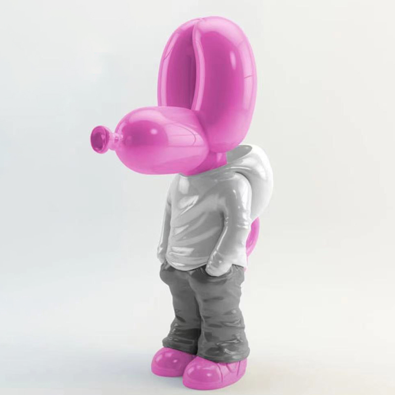 Статуэтка Pink Balloon Dog Розовый Белый Серый в Ульяновске | Loft Concept 