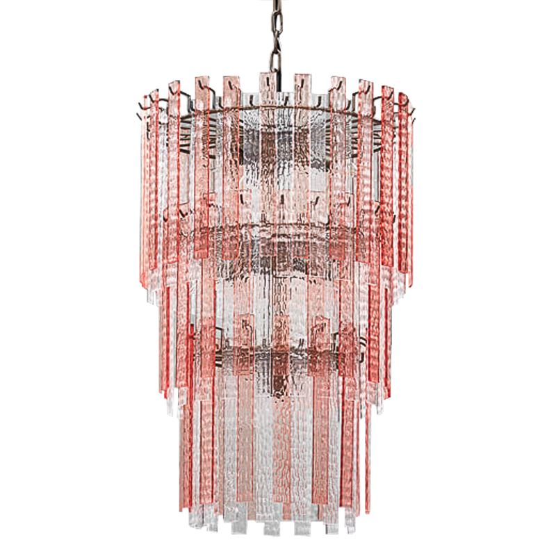 Люстра Victoire Chandeliers Хром Прозрачный Малиновый (Crimson) в Ульяновске | Loft Concept 