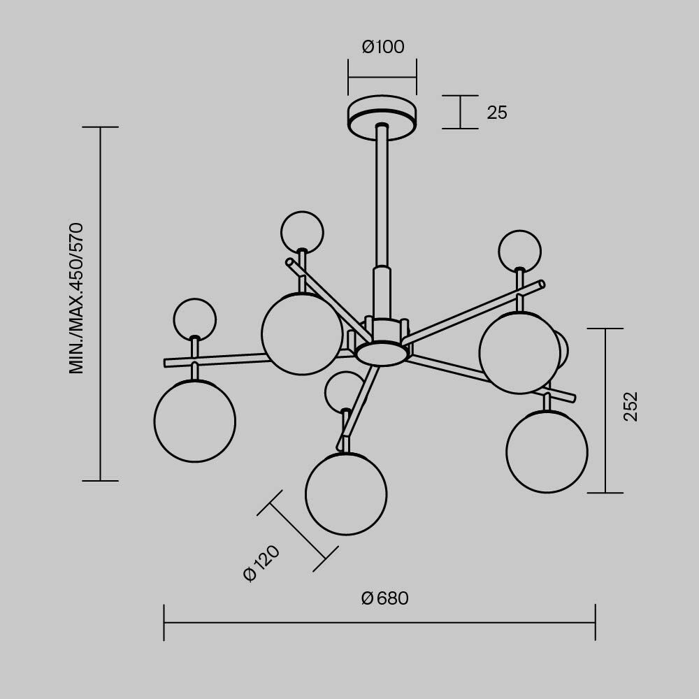 Люстра подвесная Museo G9 в Ульяновске