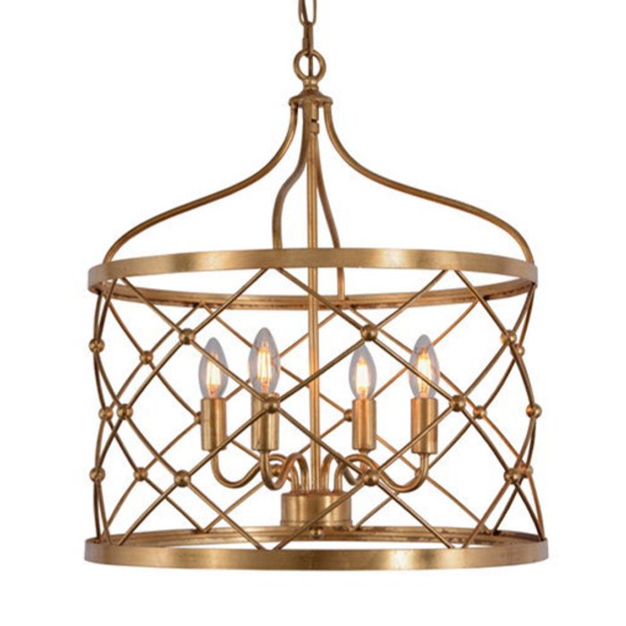 Подвесные светильники Lantern Golden Net L Pendant lamp Золотой в Ульяновске | Loft Concept 