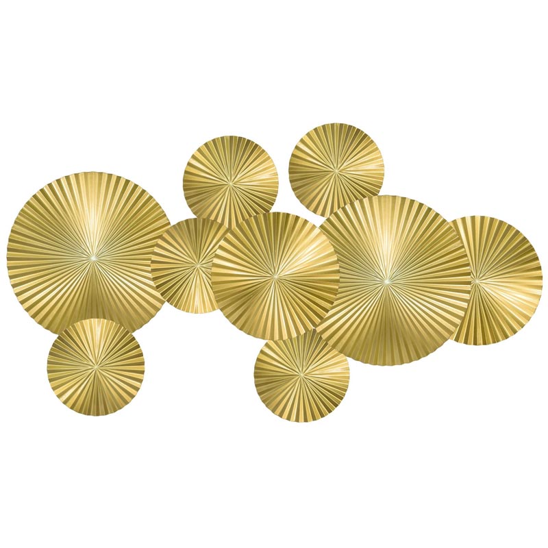 Арт-объект Apollo Gold Wall Plaque Disc 9 Золотой в Ульяновске | Loft Concept 