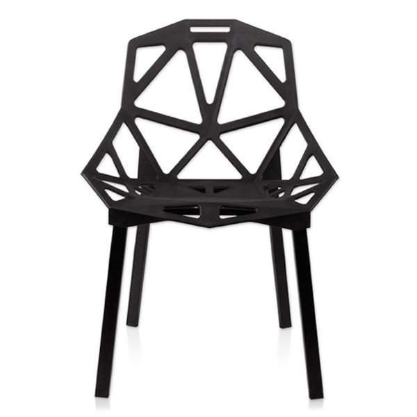 Дизайнерский стул CHAIR ONE black Черный матовый в Ульяновске | Loft Concept 