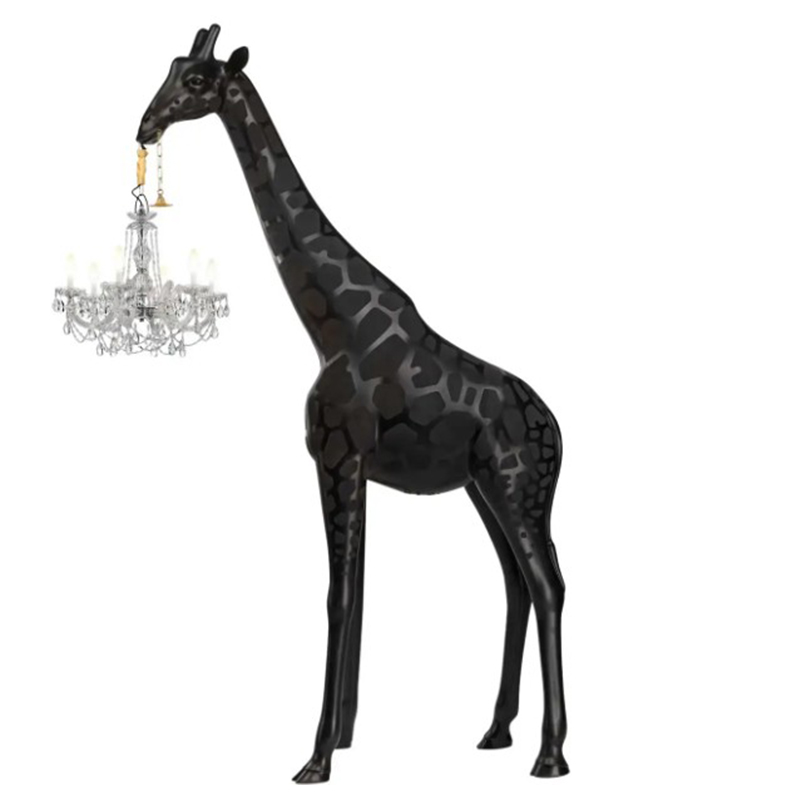 Торшер черный жираф в натуральную величину Giraffe Lamp large size Черный Торшер черный жираф в натуральную величину Giraffe Lamp large size Черный в Ульяновске | Loft Concept