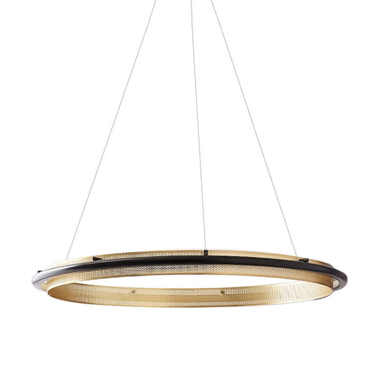 Люстра Gold ring horizontal pendant Золотой в Ульяновске | Loft Concept 