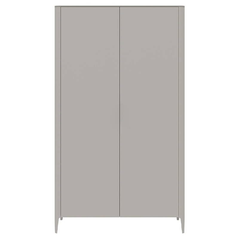 Шкаф двухстворчатый серо-бежевый Type Бежево-серый в Ульяновске | Loft Concept 