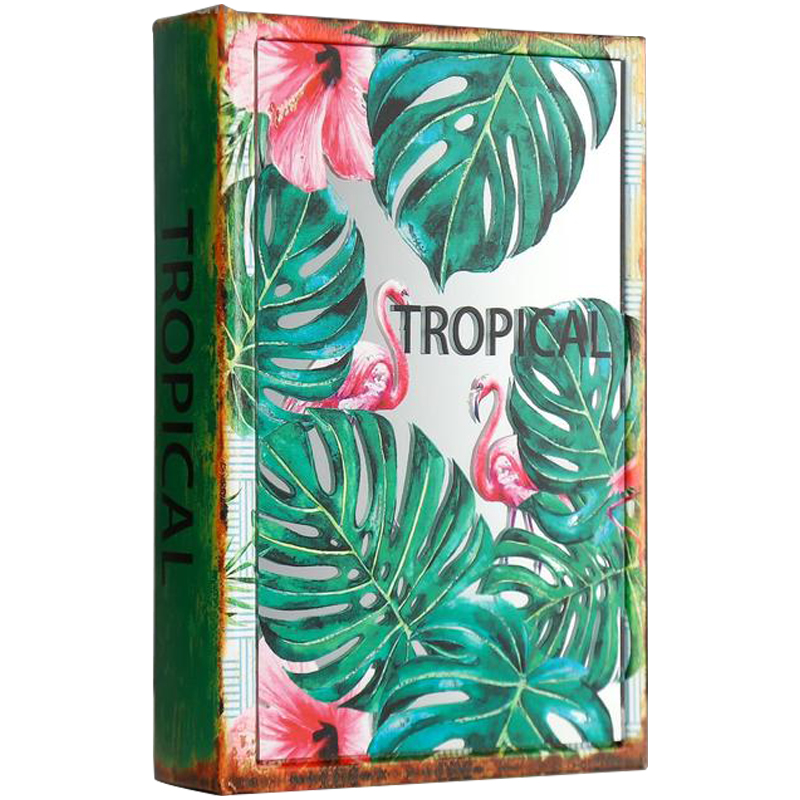 Шкатулка-книга Tropical Flamingos Mirror Book Box Мульти в Ульяновске | Loft Concept 