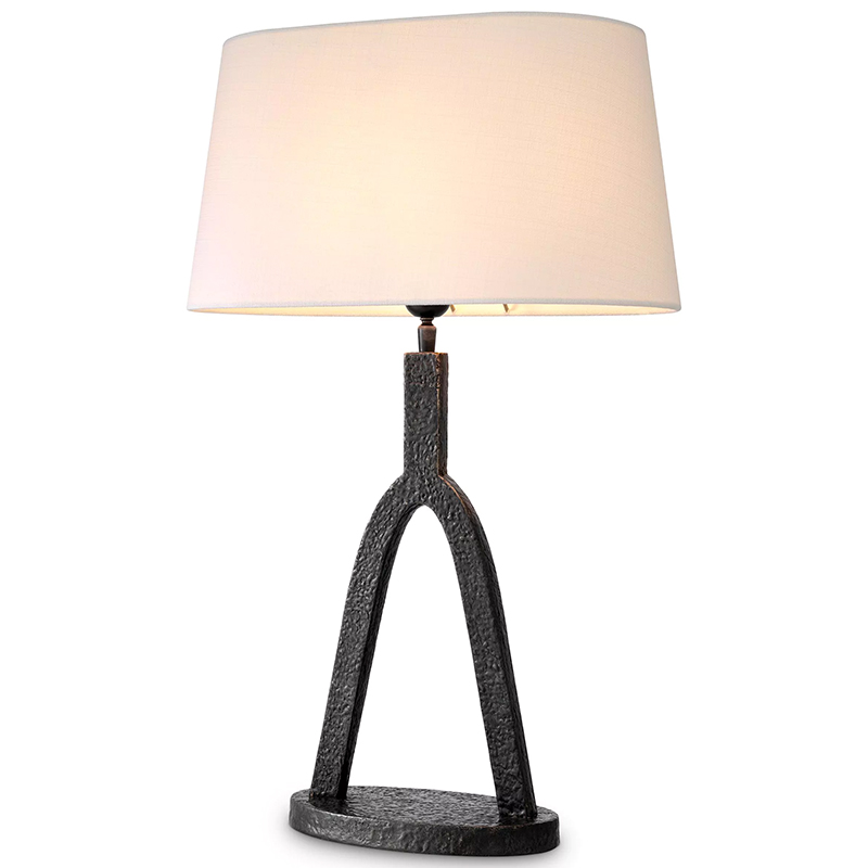 Настольная лампа Eichholtz Table lamp Coosa Темная бронза Белый в Ульяновске | Loft Concept 