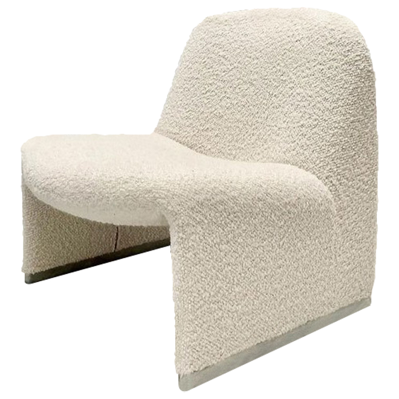 Кресло Kaydan White Boucle Armchair  в Ульяновске | Loft Concept 