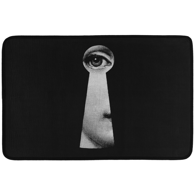 Ковер Keyhole Fornasetti Rug Черно-белый в Ульяновске | Loft Concept 