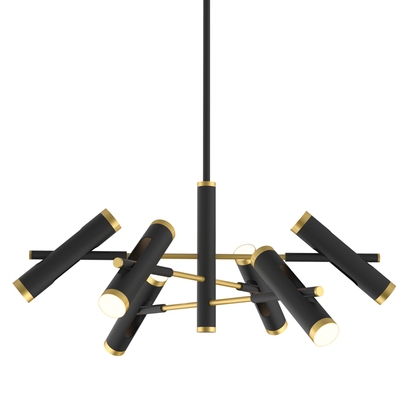 Люстра Rainer Chandelier black Черный Золотой в Ульяновске | Loft Concept 