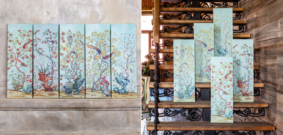 Постер Blue Chinoiserie 1 Постер Blue Chinoiserie 1 - Loft-Concept в Ульяновске