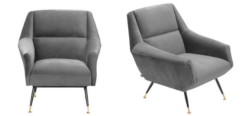 Кресло Eichholtz Chair Exile Grey Кресло Eichholtz Chair Exile Grey - Loft-Concept в Ульяновске